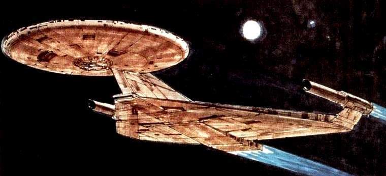 Image of Ralph McQuarrie's design for the Enterprise
